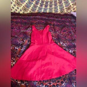 Red formal dress